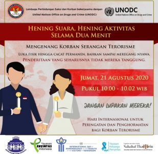 LPSK Ajak Masyarakat Indonesia dalam Aksi Hening Suara dan Hening Aktivitas Selama 2 Menit pada 21 Agustus