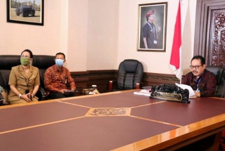 Indeks Reformasi Birokrasi dan SAKIP Pemprov Bali Dinilai Tim KemenPAN-RB Secara Virtual
