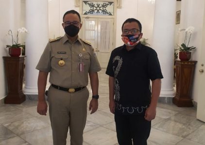 Sahabat Lama, Denny Indrayana Cagub Kalsel Temui Gubernur DKI Anies Baswedan