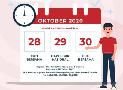 Terkait SKB Tiga Menteri, Kementerian PANRB Tegaskan 28 dan 30 Oktober Adalah Cuti Bersama