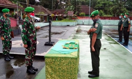 Dandim 1626/Bangli Pimpin Pelantikan Kenaikan Pangkat 8 Bintara dan 1 Tamtama