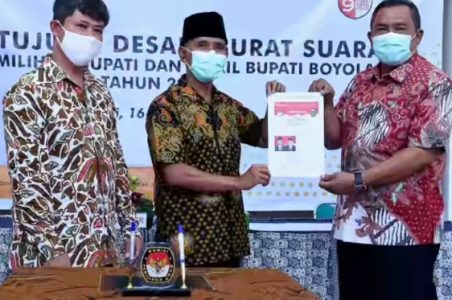 KPU Kabupaten Boyolali Tetapkan Model Kertas Suara Pilkada Serentak 2020