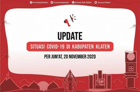 Klaten Per Hari Ini: Pasien Sembuh 19, Positif Covid-19 Tambah 20 dan 1 Meninggal Dunia