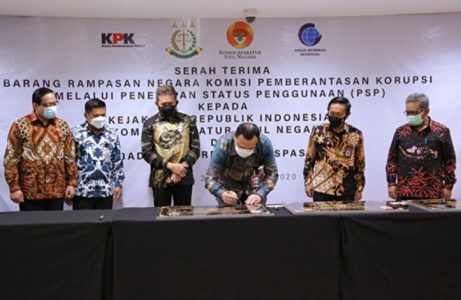 KPK Serahkan Empat Aset Senilai Rp56,48 Miliar untuk Kejagung, KASN dan BIG