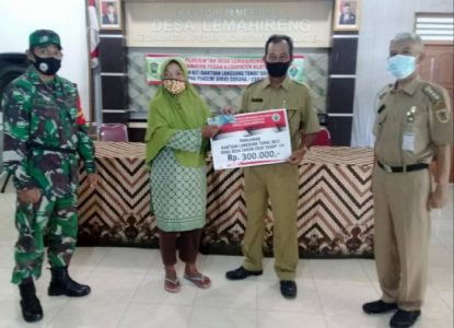 Pemdes Lemahireng Salurkan BLT DD Tahap ke 8 untuk 104 KPM Terdampak Covid-19