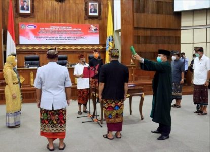 Gubernur Koster Lantik Kepala Perwakilan BPKP Provinsi Bali dan Pengukuhan Kepala Kantor Regional X BKN