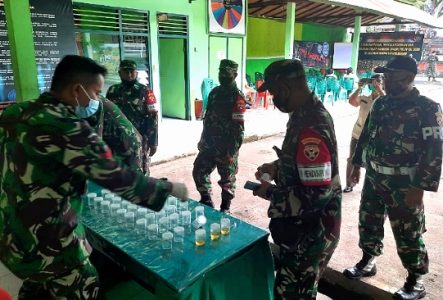Gelar P4GN, 50 Personel Kodim 1619/Tabanan Tes Urine dan Hasilnya Negatif