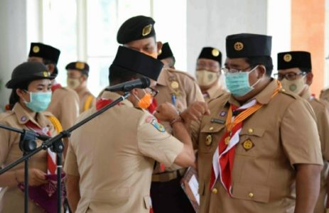 Kwarda Bali Lantik Mabicab, Pengurus dan LPK Kwarcab Gerakan Pramuka Buleleng 2020-2025