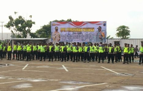 Jelang Pilkada Serentak, Polres Klaten Gelar Apel Pergeseran Pasukan ke TPS-TPS