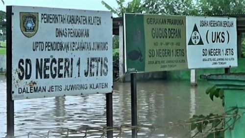 Kaligawe Meluap, Puluhan Hektar Sawah, Pemukiman Penduduk dan Sekolah Terendam
