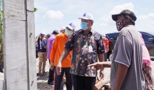Disperakim Jateng Beri Bantuan Tiga Unit Rumah Tahan Gempa ‘Ruspin’ di Karangdowo, Klaten