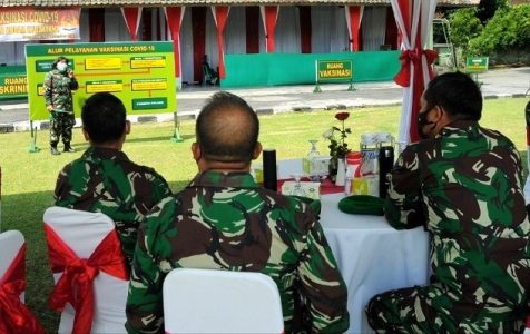 Pangdam IX/Udayana Tinjau Langsung Simulasi Vaksin Covid-19 Buatan Sinovac Biotech