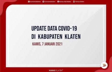 Berikut Perkembangan Kasus Covid-19 Klaten Per 7 Januari 2021