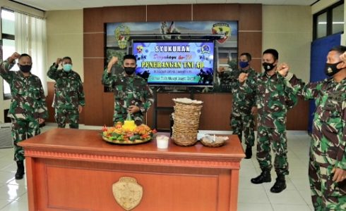 HUT Penerangan TNI AD, Pendam IX/Udayana Gelar Syukuran Secara Sederhana