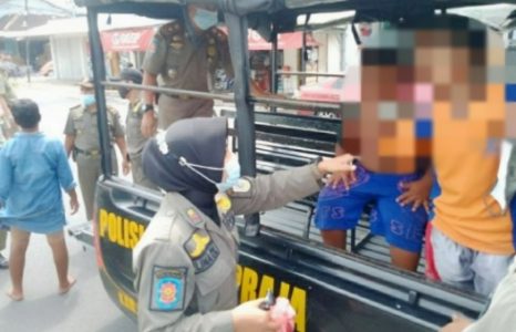 Disuruh Orang Tua Mengemis, Tiga Bocah Terjaring Operasi Penertiban