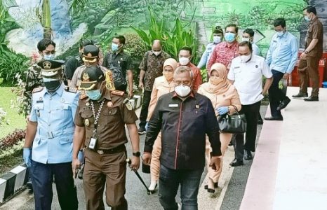 Kapolres Badung AKBP Roby Septiadi Hadiri Sertijab Kalapas Kelas II A Kerobokan