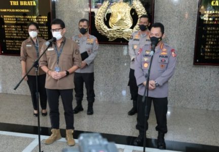 Dikunjungi Sandiaga, Kapolri Bahas Penguatan Lima Destinasi Super Prioritas