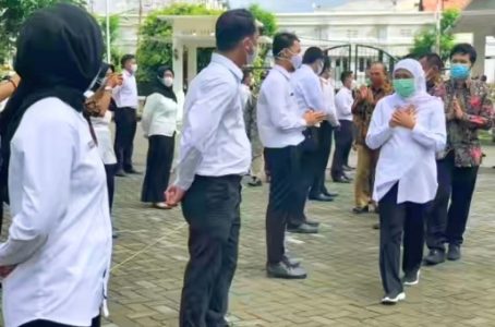Apel Bersama, Gubernur Khofifah: CPNS 2019 Harus Terus Sebarkan Virus Inovasi dan Produktivitas