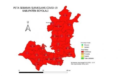 Per 1 Januari 2021, Kabupaten Boyolali Kembali Jadi Zona Merah