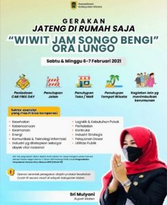 Inilah Tujuh Kebijakan Bupati Klaten Terkait Gerakan “Jateng Di Rumah Saja”
