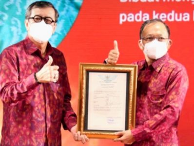 Perjuangan Gubernur Bali ke Kemenkumham RISukses Sertifikatkan 24 Kekayaan Intelektual
