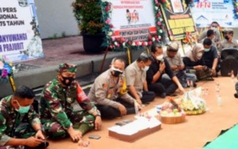 Insan Pers Bersama Forkopimda Banyuwangi Gelar Peringatan HPN ke-75 Tahun 2021 di Banyuwangi