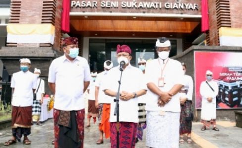 Gubernur Bali Sukses Wujudkan Pembangunan Pasar Seni Sukawati Gianyar Blok A dan B Melalui Dana APBN Kementrian PUPR