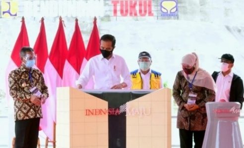 Presiden Jokowi Resmikan Bendungan Tukul di Pacitan