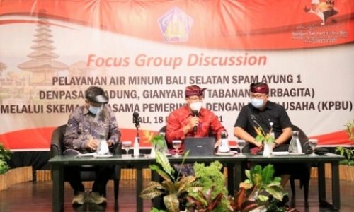 Pemprov Bali Kuatkan Skema KPBU dalam Pelayanan Air Minum Bali Selatan Ayung 1 Sarbagita