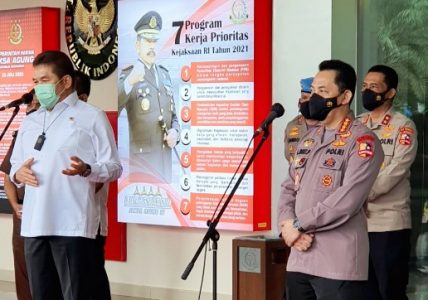 Dikunjungi Kapolri Jenderal Listyo Sigit, Jaksa Agung: Ini Adalah Tonggak Peningkatan Sinergitas 