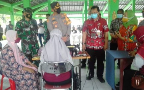 Kapolres Klaten Bersama Unsur Forkopimda Cek Keberhasilan Posko PPKM Mikro di Kemudo, Prambanan