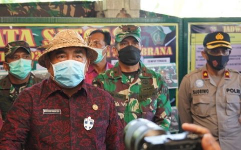 Usai Dibuka Secara Resmi, Danrem 163/Wira Satya Bersama Bupati Tinjau Lokasi TMMD ke 110 Kodim Jembrana