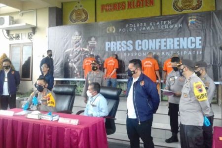 Empat Pelaku Pembobol Mesin ATM Berhasil Ditangkap Polres Klaten