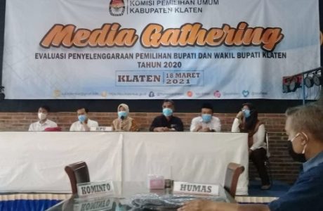 KPU Klaten Raih Predikat Terbaik se-Jateng Dalam Tahapan Pencalonan Pilkada 2020