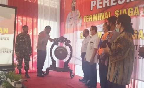 Kapolres Resmikan Terminal dan Stasiun Klaten Siaga Candi