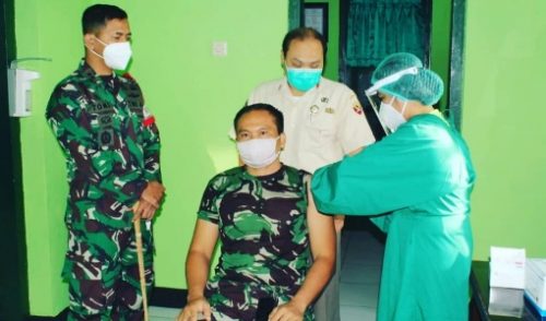 Luar Biasa, 96,7 Persen Personel Kodim 1619/Tabanan Telah Divaksin Covid-19