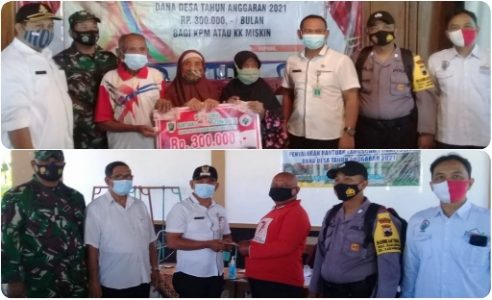 Pemdes Kupang Salurkan BLT DD 2021 Tahap 2 untuk 80 KPM Terdampak Covid-19