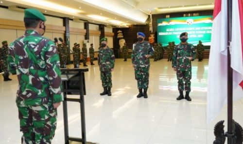 Pangdam Pimpin Laporan Korps dan Syukuran Kenaikan Pangkat 39 Pamen Kodam IX/Udayana