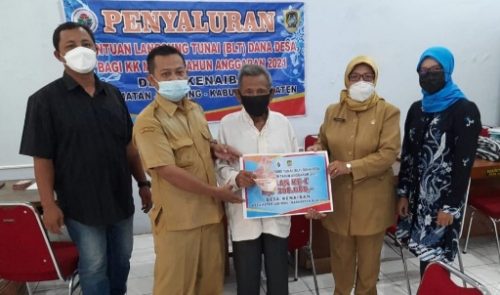 Pemdes Kenaiban Salurkan BLT DD 2021 Tahap ke-1 untuk 70 KPM Terdampak Covid-19