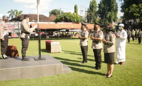 Wakapolres Gianyar Pimpin Sertijab 3 Kapolsek dan 1 Kasat