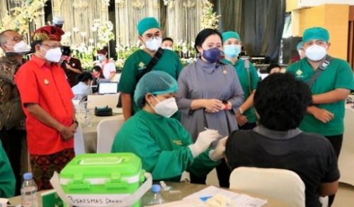 Mensos Tri Rismaharini Kunjungi Pameran IKM Bali Bangkit Tahap 2