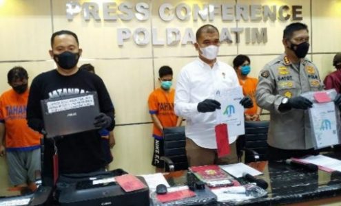 Polda Jatim Berhasil Ungkap Pelaku Pemalsu Surat Keterangan Bebas Covid-19