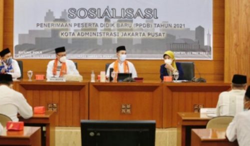 Pemkot Jakpus Sosialisasikan Program PPDB Tahun Ajaran 2021/2022 pada Lurah, Camat serta Dewan