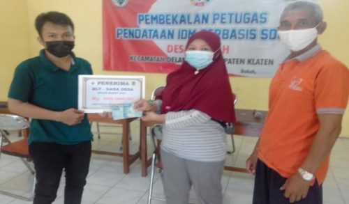 Pemdes Dukuh, Delanggu Salurkan BLT DD 2021 Tahap ke-3 untuk 29 KPM Terdampak Covid-19