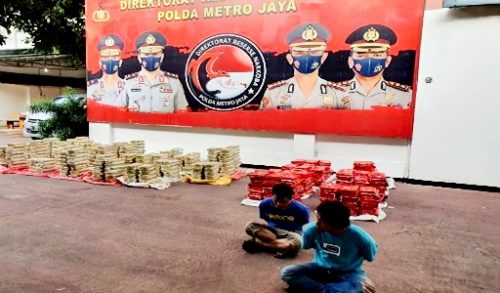 Sebanyak 1,1 Ton Sabu Berhasil Diungkap Polda Metro Jaya dari Enam Orang Tersangka