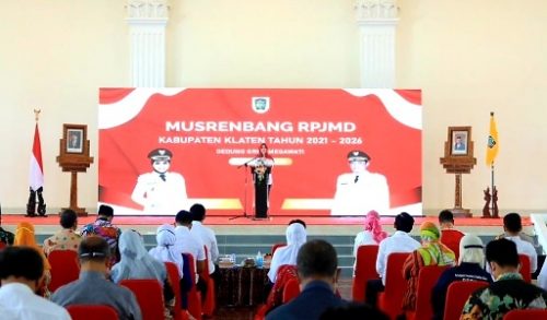 Pemkab Klaten Gelar Musrenbang RPIMD Tahun 2021-2026