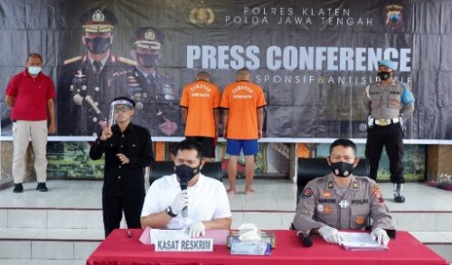 Aksi Video ‘Viral’ Dua Pemuda Pelaku Aksi Bugil Berhasil Diciduk Polres Klaten