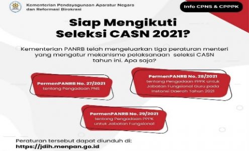 Pendaftaran Segera Dibuka,Berikut Pedoman Pengadaan CASN Tahun 2021