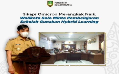Pasien Omicron Meningkat, Walikota Gibran Imbau Seluruh Sekolah Terapkan Pembelajaran Hybrid Learning
