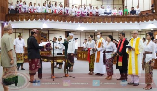 Lantik 172 CPNS jadi PNS, Wagub Bali Tuntut Mampu Berikan Pelayanan Terbaik bagi Masyarakat